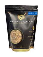 Gluten-free Artisan Granola made with gluten-free oats, nuts and seeds, baked in small batches for a crunchy, nourishing breakfast.